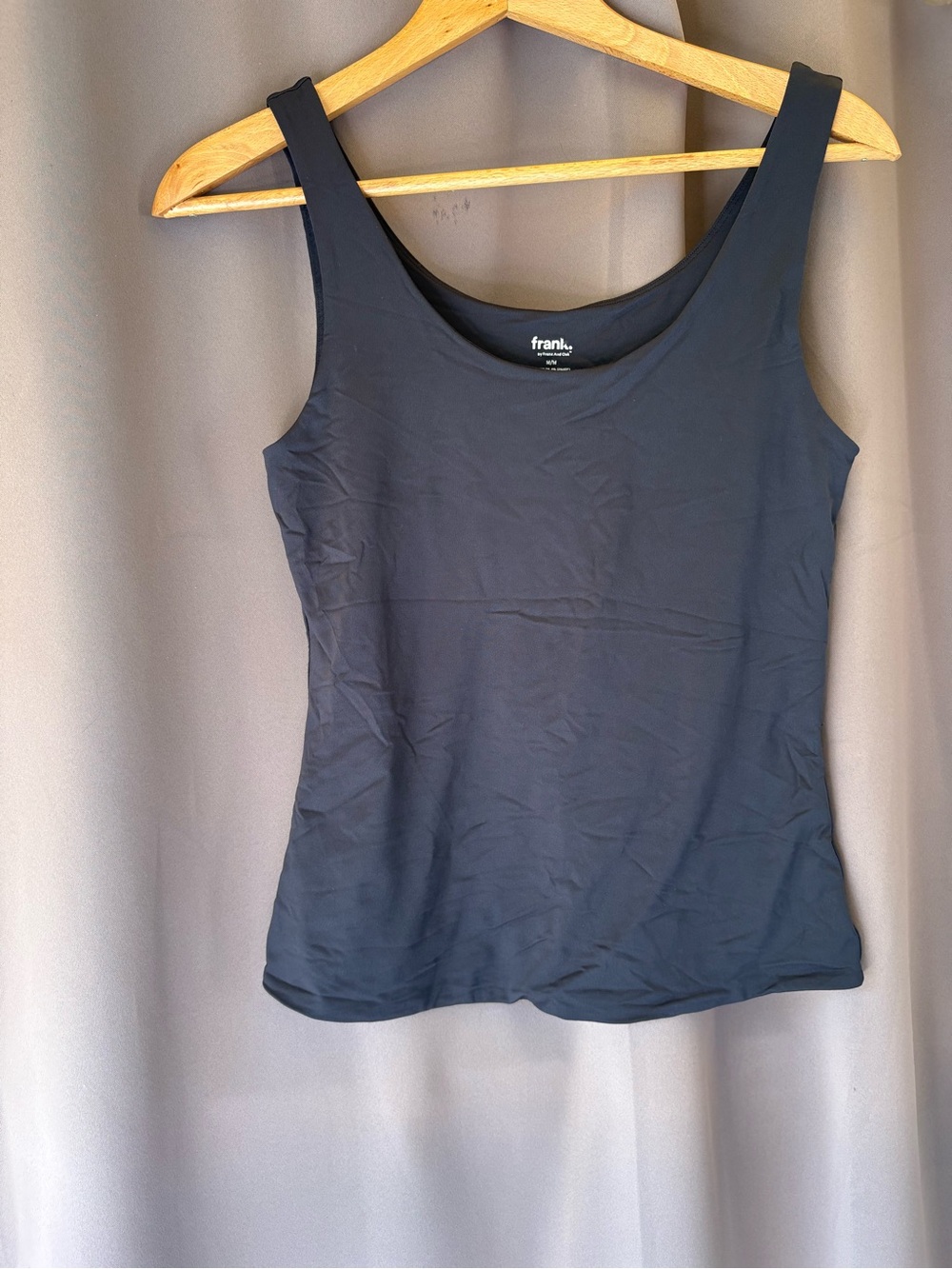 Frank Body Black Tank Top - Classic Women’s Scoop Neck